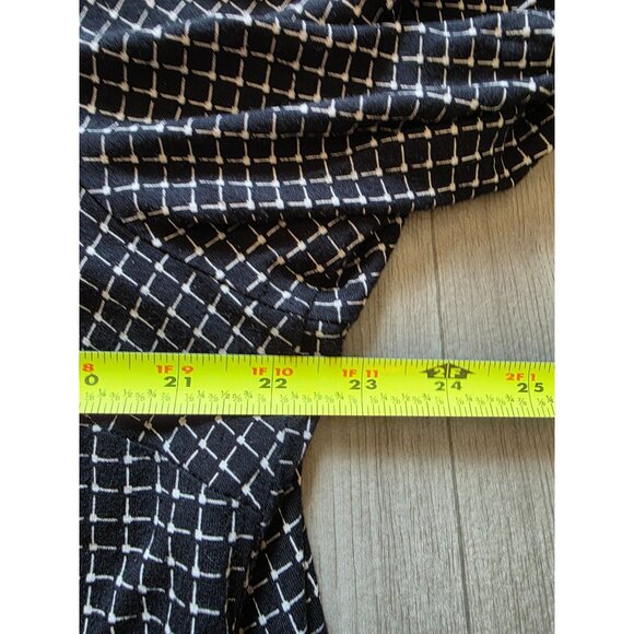 Jjill Wearever Collection Womens 2X Black & White Grid Tunic Top - Picture 7 of 7